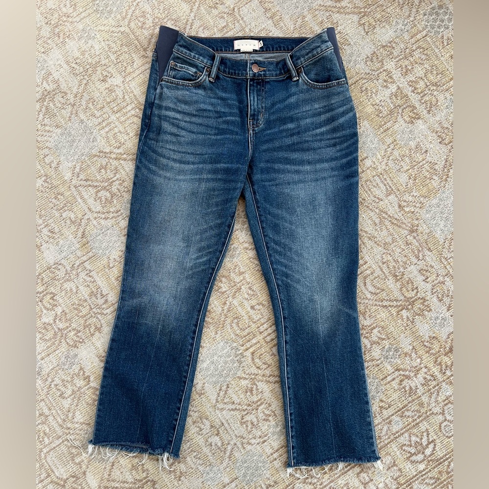 HATCH The Crop Maternity Jean in Indigo